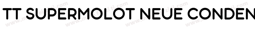 TT SUPERMOLOT NEUE CONDENSED DEMIBO字体转换